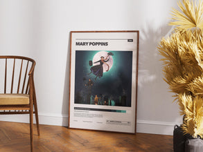 Mary Poppins Poster, Vintage Film, Movie Print Art, Robert Stevenson, Kids Room Idea 1904401677