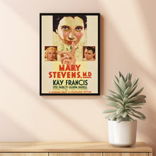 Mary Stevens, M.D. 1933Poster Art Print Movie Posters Gift for Movie lovers