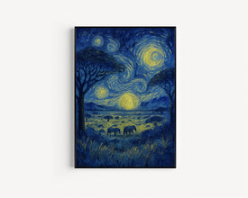 Masai Mara Travel Poster - Kenya Wall Art Print, Illustration Poster, Artwork, Home & Office decor, Gift idea, Travel print, Savannah print