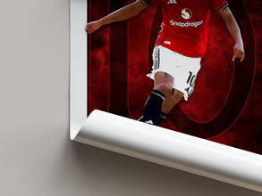 Matheus Cunha Poster United Football Print, Football Fan Gift 4398958073
