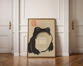 Matsumoto Hoji Frog Print,Matsumoto Hoji Frog Poster, Japanese Frog Print, Japanese VIntage Wall Art, Japanese woodblock print 1138809846 1436