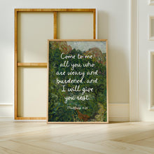 Matthew 1128 Scripture Wall Art Christian Wall Art Trendy Apartment Housewarming Gift for Christian Home Bible Verse Printable Wall Art 1842064657