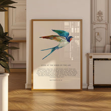 Matthew 625-26, Look at the Birds of the Air, Vintage Bible Verse Printable, Vintage Christian Wall Art, Vintage Birds, Scripture Printable 1853476674