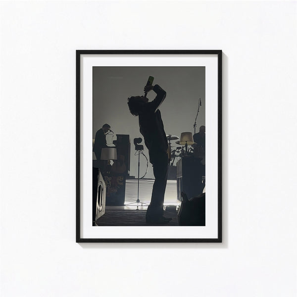 Matty Healy Drinking Beer Print, The 1975, Bar Cart Art Black and White Wall Art, Vintage Print, Photography Prints, Museum Quality Print 1606605398