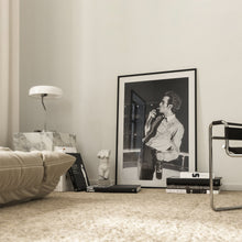 Matty Healy Smoking Print, The 1975, Bar Cart Art Black and White Wall Art, Vintage Print, Photography Prints, Museum Quality Print 1620777923