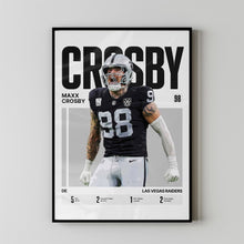 Maxx Crosby #98 Poster Las Vegas Football Wall Art