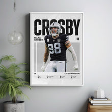 Maxx Crosby #98 Poster Las Vegas Football Wall Art