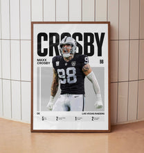 Maxx Crosby #98 Poster Las Vegas Football Wall Art