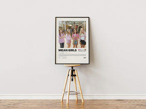 Mean Girls Poster, Retro Movie, Vintage Film, Mark Waters, Lindsay Lohan, Rachel McAdams 4412256627
