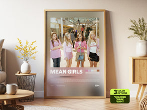 Mean Girls Poster, Retro Movie, Vintage Film, Mark Waters, Lindsay Lohan, Rachel McAdams 4412256627