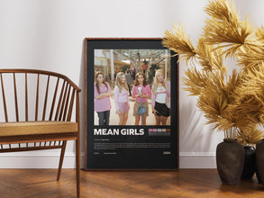 Mean Girls Poster, Retro Movie, Vintage Film, Mark Waters, Lindsay Lohan, Rachel McAdams 4412256627
