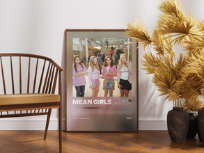 Mean Girls Poster, Retro Movie, Vintage Film, Mark Waters, Lindsay Lohan, Rachel McAdams 4412256627