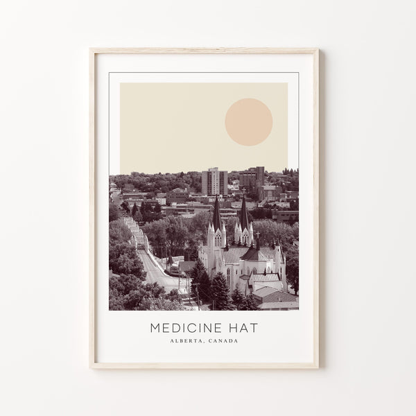 Medicine Hat Poster Print, Medicine Hat Travel Poster, Medicine Hat Minimalistic Wall Art, Medicine Hat, Alberta, Canada 1868246768