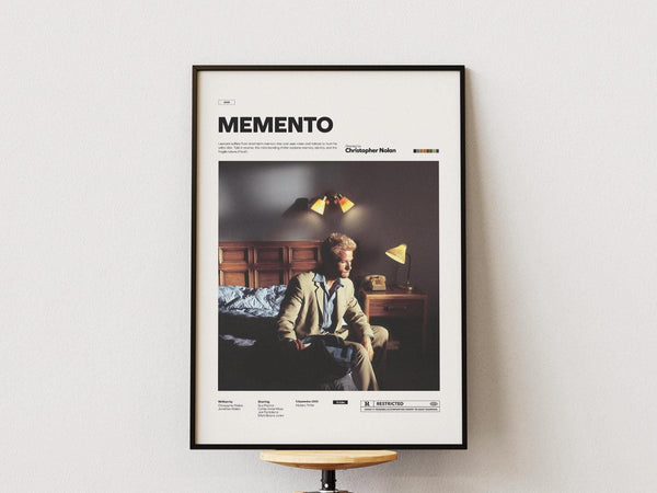 Memento Poster, Christopher Nolan's Film Memento Print, Guy Pearce Poster, Cult Thriller Movie Memento Wall Art, Gift for Nolan Fan 4329027491