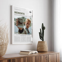 Memento, Christopher Nolan, Retro Movie Poster, Custom Movie Poster 4421166605