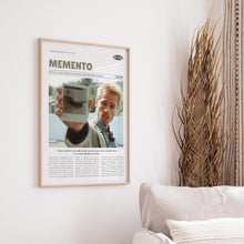 Memento, Christopher Nolan, Retro Movie Poster, Custom Movie Poster 4421166605