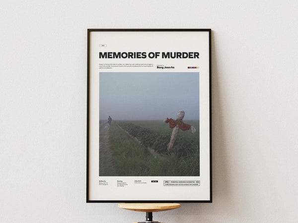 Memories of Murder Poster, Song Kang-ho and Kim Sang-kyung Starring Memories of Murder Print, Bong Joon-ho Korean Film Wall Art Idea 4318270158