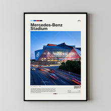 Mercedes-Benz Stadium Poster, Atlanta Falcons Poster Print, NFL Stadium Poster, Football Fan Gift Print