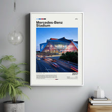 Mercedes-Benz Stadium Poster, Atlanta Falcons Poster Print, NFL Stadium Poster, Football Fan Gift Print