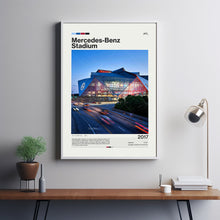 Mercedes-Benz Stadium Poster, Atlanta Falcons Poster Print, NFL Stadium Poster, Football Fan Gift Print