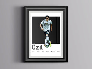 Mesut Özil Football Poster, German Midfielder, Teen Room Decor Sport Poster 1593828981