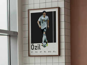 Mesut Özil Football Poster, German Midfielder, Teen Room Decor Sport Poster 1593828981