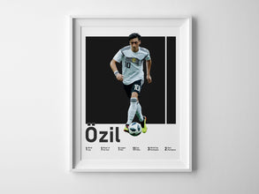 Mesut Özil Football Poster, German Midfielder, Teen Room Decor Sport Poster 1593828981