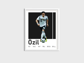 Mesut Özil Football Poster, German Midfielder, Teen Room Decor Sport Poster 1593828981