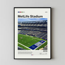 MetLife Stadium Poster, New York Giants Poster Print, NFL Stadium Poster, Football Fan Gift Print