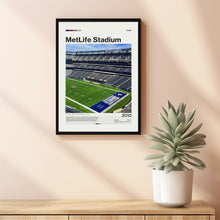 MetLife Stadium Poster, New York Giants Poster Print, NFL Stadium Poster, Football Fan Gift Print
