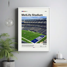 MetLife Stadium Poster, New York Giants Poster Print, NFL Stadium Poster, Football Fan Gift Print