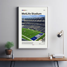 MetLife Stadium Poster, New York Giants Poster Print, NFL Stadium Poster, Football Fan Gift Print