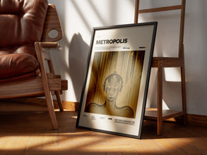 Metropolis Poster, Fritz Lang's 1927 Film Metropolis Print, Brigitte Helm and Alfred Abel Cult Movie Poster, Movie Wall Art Idea 1903841111