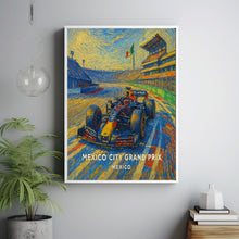 Mexico City Grand Prix Poster – Thrilling Formula 1 Action at Autódromo Hermanos Rodríguez