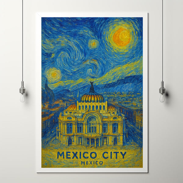 Mexico City Poster Print, Mexico City Travel Poster, Mexico City Minimalistic Wall Art, Mexico City, Mexico