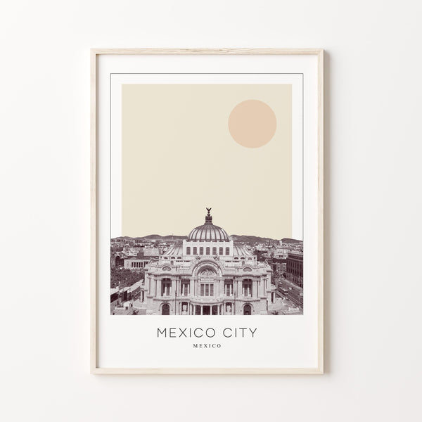 Mexico City Poster Print, Mexico City Travel Poster, Mexico City Minimalistic Wall Art, Mexico City, Mexico 1868248504