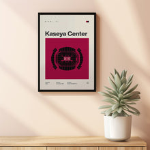 Miami Heat Poster, Kaseya Center Arena Print, Mid Century Modern Basketball Poster, Spo-4FNNFT