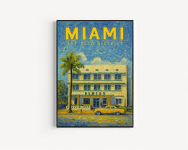 Miami Poster, Miami Avalon Hotel Wall Art, Miami Print, Miami Wall Art, Miami Beach Poster, Art Deco Building, Miami Gift, Miami Beach Print