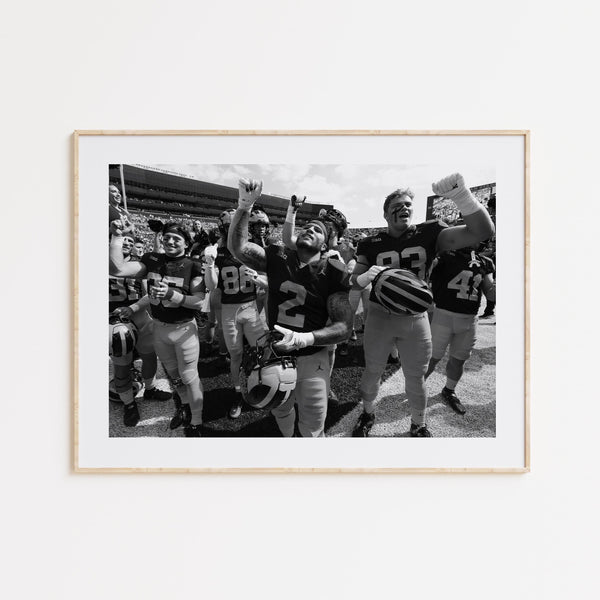 Michigan Wolverines Football Poster, The Game, Michigan Stadium, Black and White Wall Art,Vintage Wall Art, Photograph Prints, NCAA Divion 1779961679