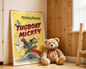 Mickey Mouse 1940s Cartoon Movie Poster, (Digital Download), Printable, Large Size 829203353