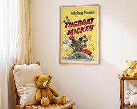 Mickey Mouse 1940s Cartoon Movie Poster, (Digital Download), Printable, Large Size 829203353