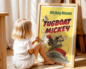 Mickey Mouse 1940s Cartoon Movie Poster, (Digital Download), Printable, Large Size 829203353