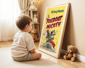 Mickey Mouse 1940s Cartoon Movie Poster, (Digital Download), Printable, Large Size 829203353