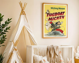 Mickey Mouse 1940s Cartoon Movie Poster, (Digital Download), Printable, Large Size 829203353