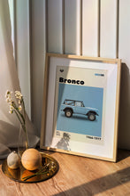 Mid-Century Ford Bronco Poster Retro Car Wall Art (Minimalist Movie Poster) 1566275984