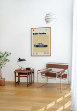 Mid-Century Porsche 930 Turbo Inspired Poster  Minimalist Movie Poster  Father's day  Car Enthusiasts  wall art 1277629489