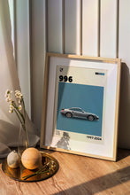 Mid-Century Porsche 996 Turbo Poster Retro Car Print (Minimalist Movie Poster) 1115324153