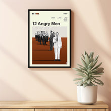Mid Century Modern 12 Angry Men Movie Poster, Retro Movie Print, Modern Vintage Movie Posters