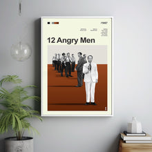 Mid Century Modern 12 Angry Men Movie Poster, Retro Movie Print, Modern Vintage Movie Posters