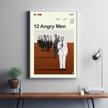 Mid Century Modern 12 Angry Men Movie Poster, Retro Movie Print, Modern Vintage Movie Posters